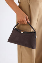 Billini ANNALISE HANDLE BAG in DARK CACAO SUEDE