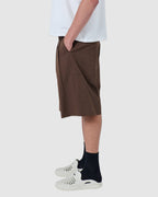 B. Cools pleat short chocolate in Single