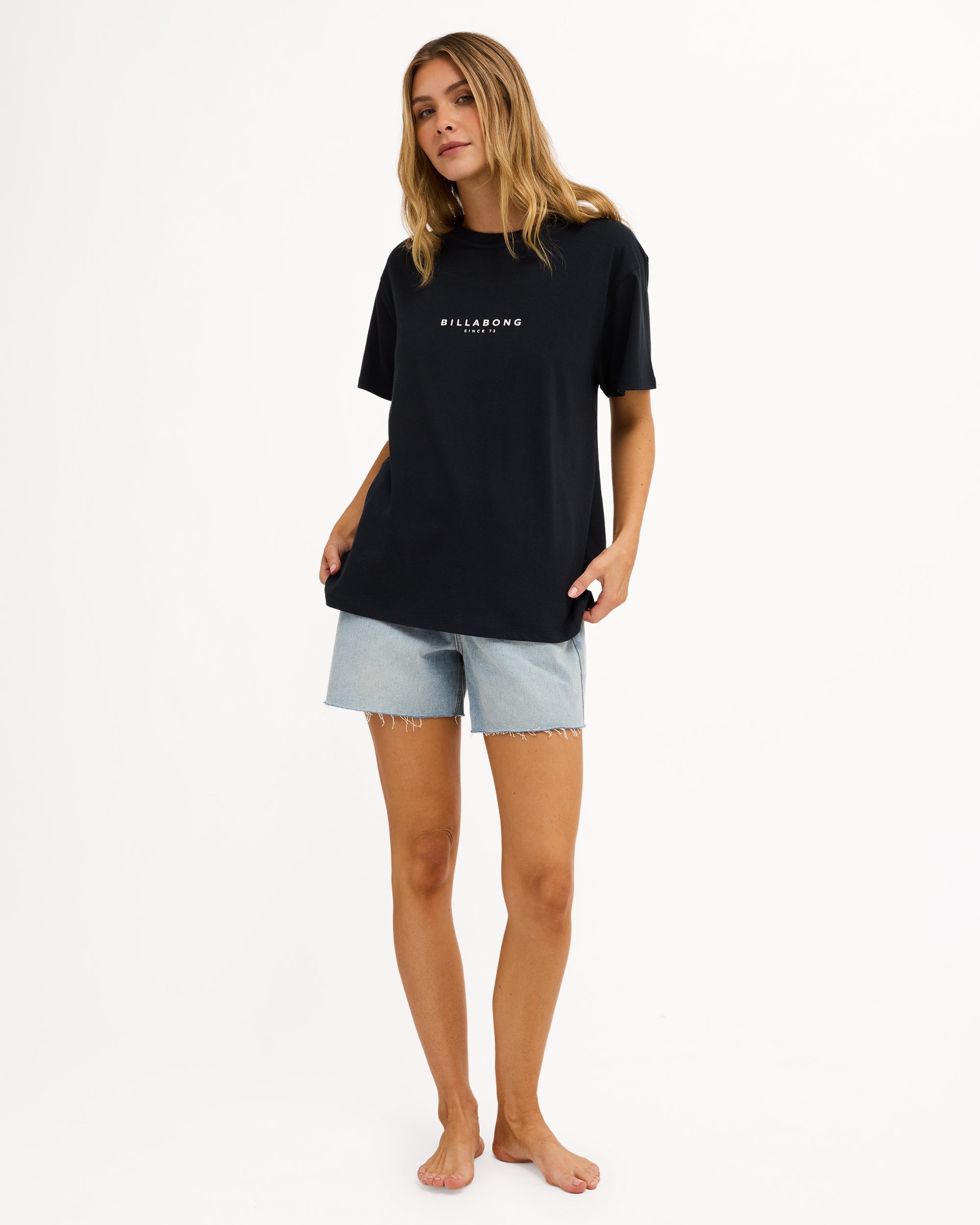 Billabong Womens Pacific T-Shirt in OFF BLACK