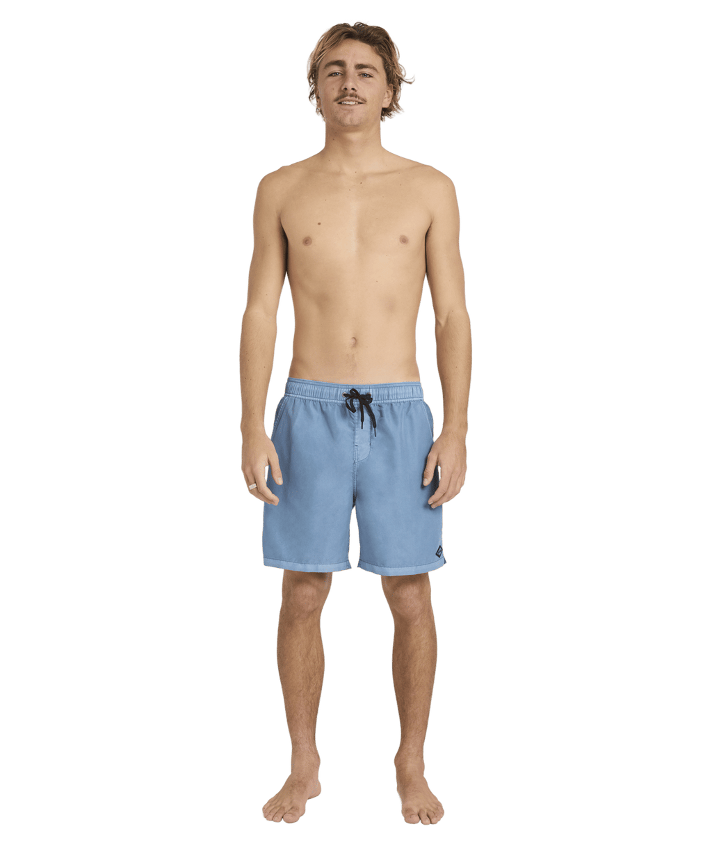 Billabong Mens All Day Overdye Layback 17" Boardshorts in Steel Blue