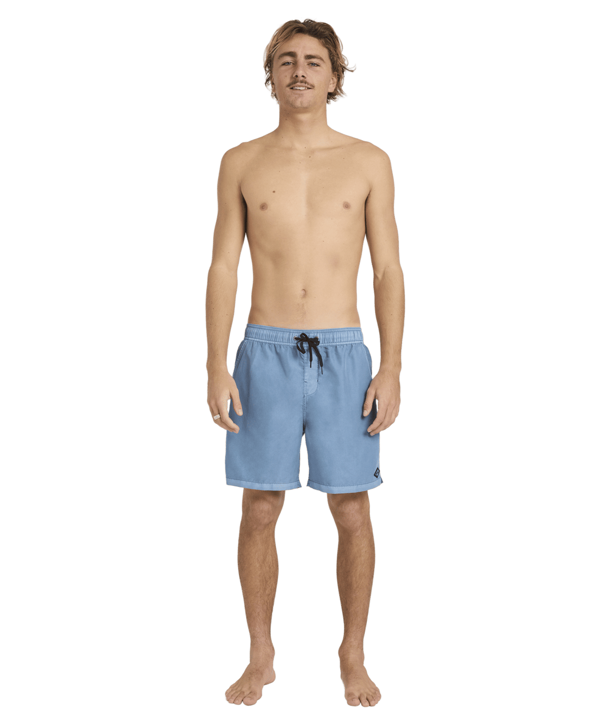 Billabong Mens All Day Overdye Layback 17" Boardshorts in Steel Blue
