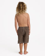 Quiksilver Boys 2-7 Exhibit 13" Volley Shorts in Canteen
