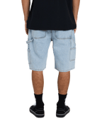 Billabong Mens Bad Dog Workwear Denim Shorts in Washed Indigo