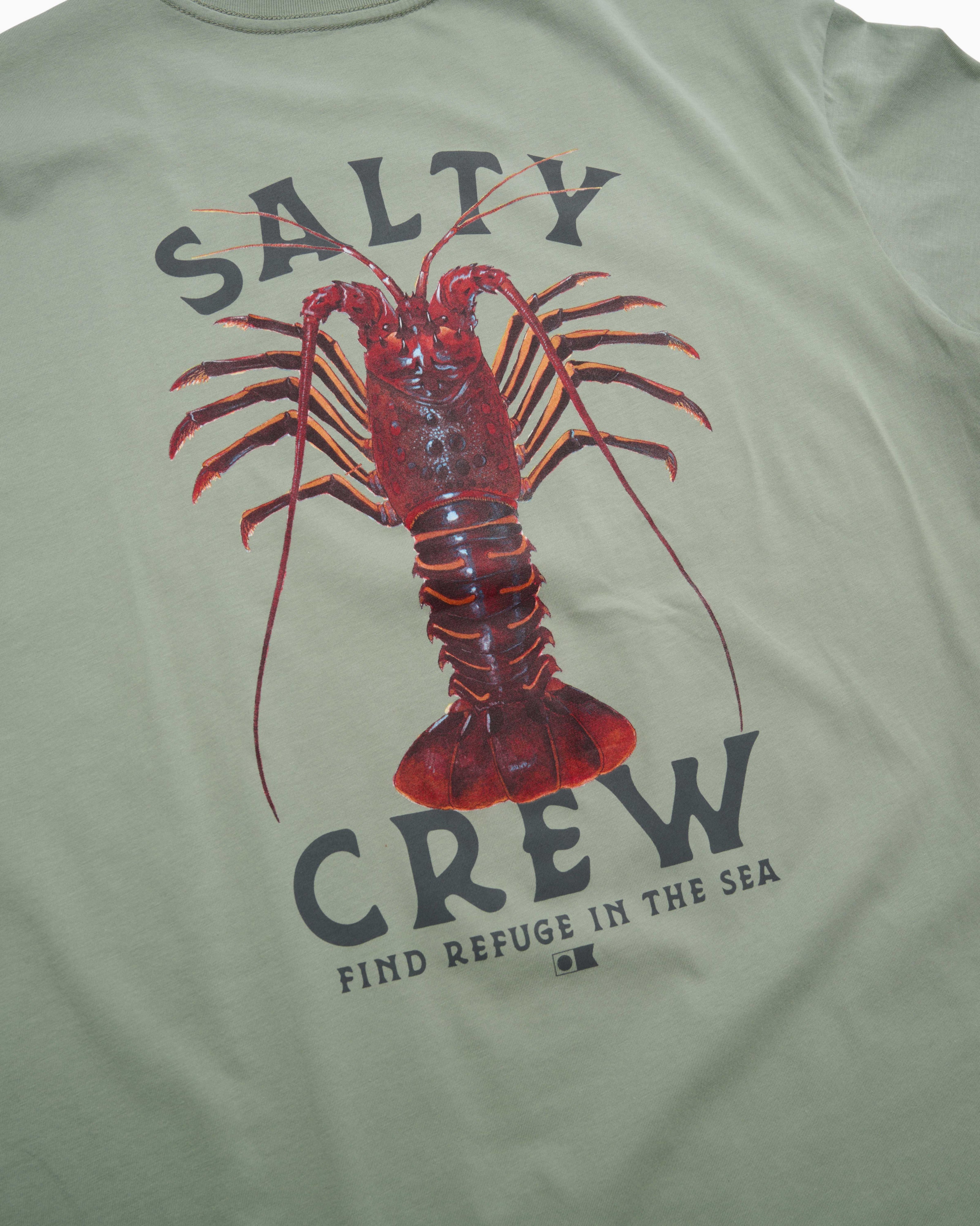 Salty Crew ROCK LOBSTER CLASSIC SS TEE in SLATE GREY
