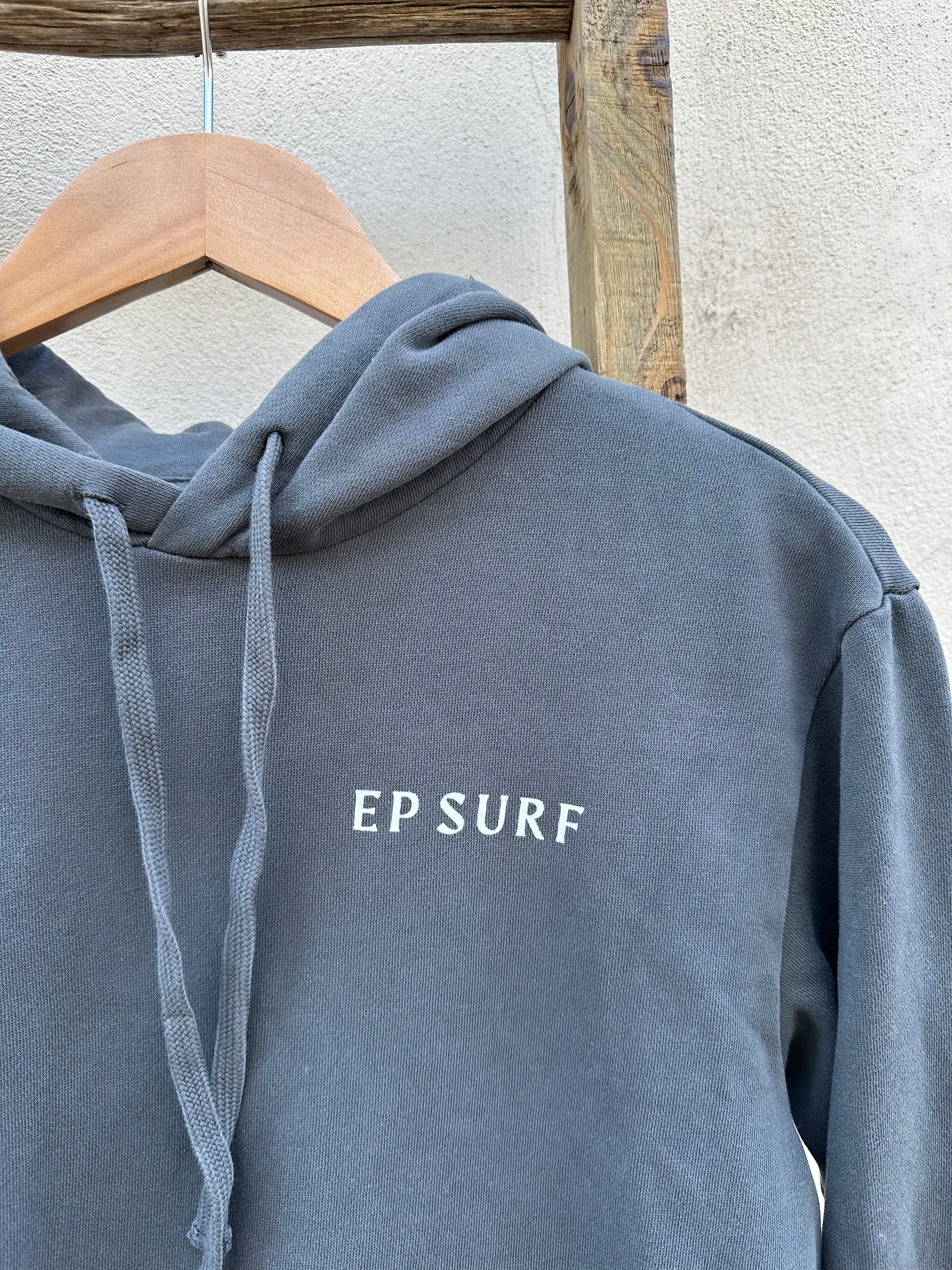 EP SURF Mens Palm Hoody - Washed Black/White