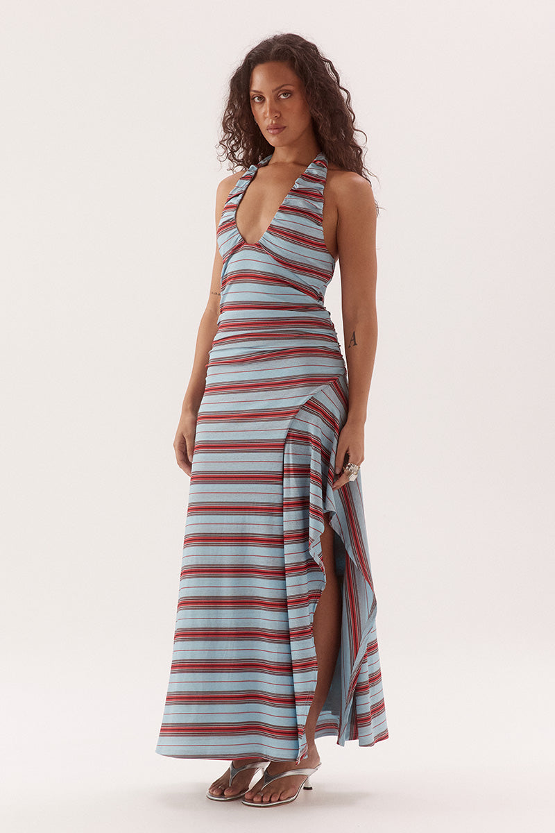 Sovere ZUMI DRESS - ZUMI STRIPE BLUE in Zumi Stripe Blue