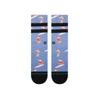 Stance SURFING SANTA CREW SOCKS in BLUE