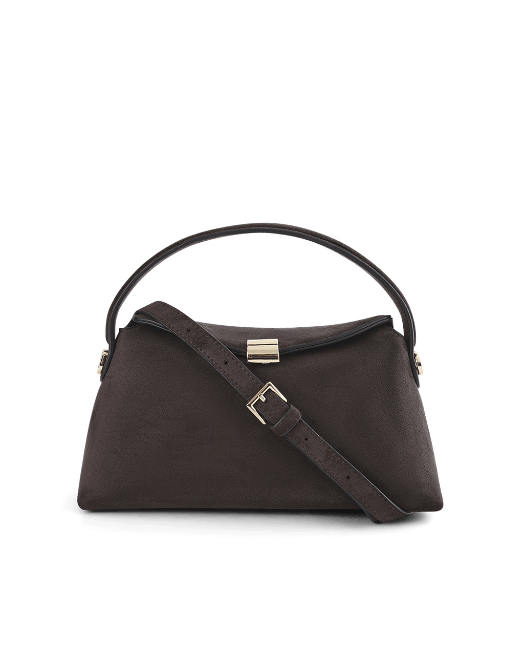Billini ANNALISE HANDLE BAG in DARK CACAO SUEDE