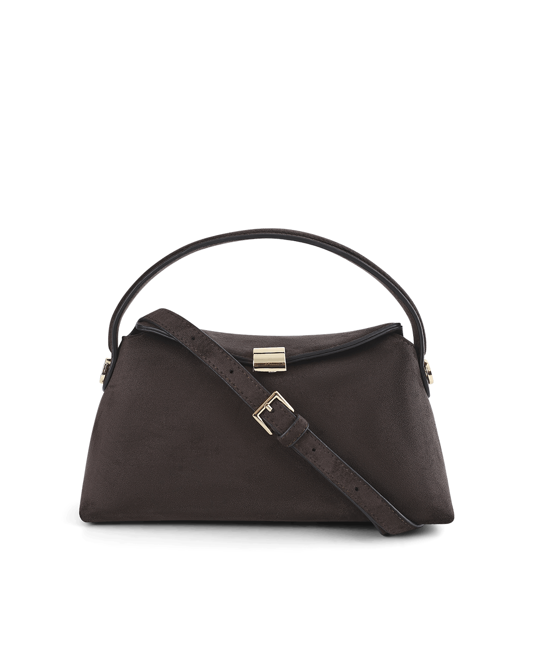 Billini ANNALISE HANDLE BAG in DARK CACAO SUEDE