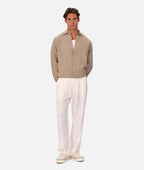 Industrie The St Martins Long Sleeve Linen Shirt - Fawn in FAWN
