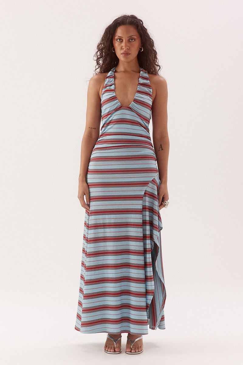 Sovere ZUMI DRESS - ZUMI STRIPE BLUE in Zumi Stripe Blue