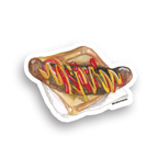 Big Bite Studios Sausage Sizzle Waterproof Sticker — By Big Bite Studios in Single