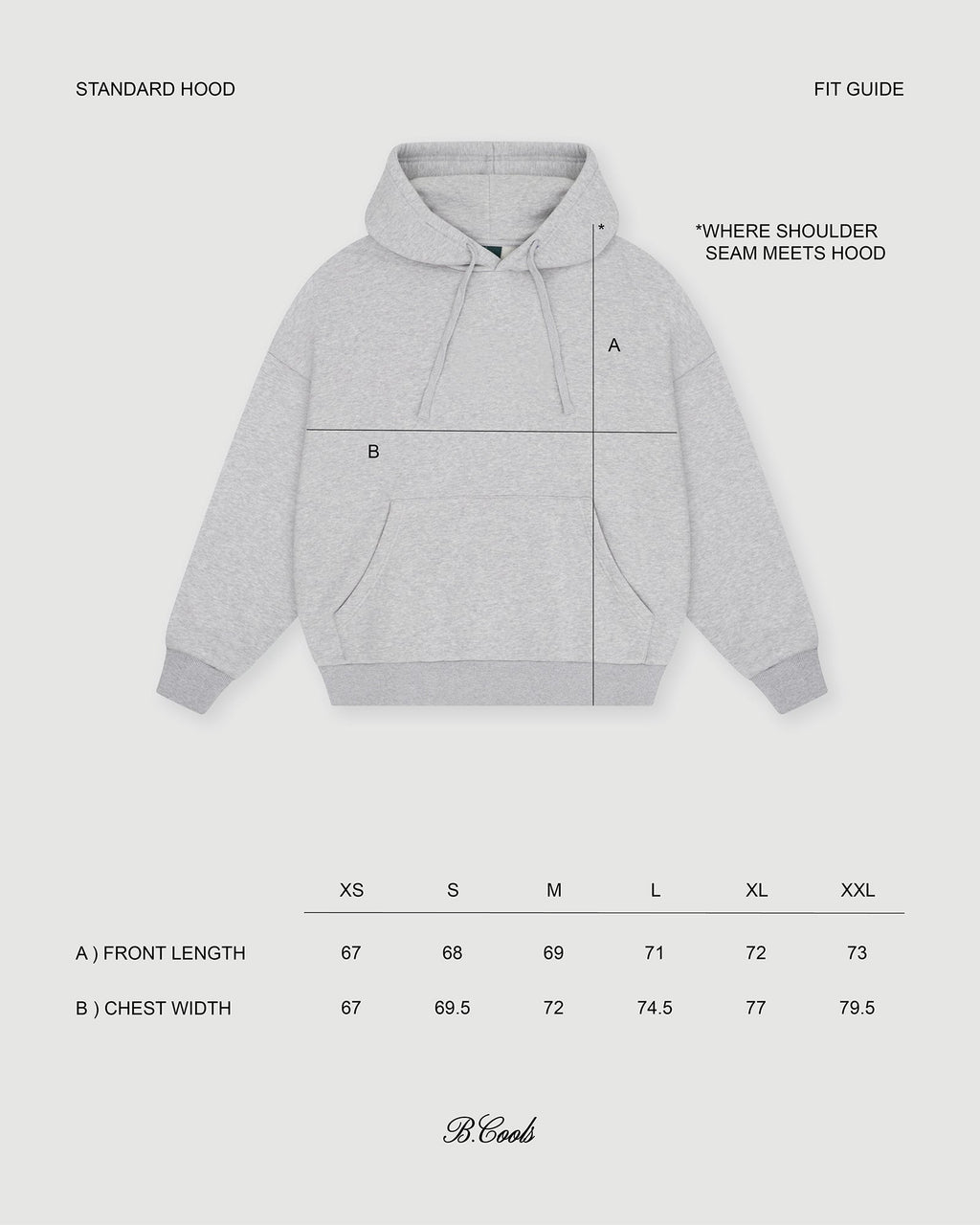 B. Cools scribe hood grey in Single