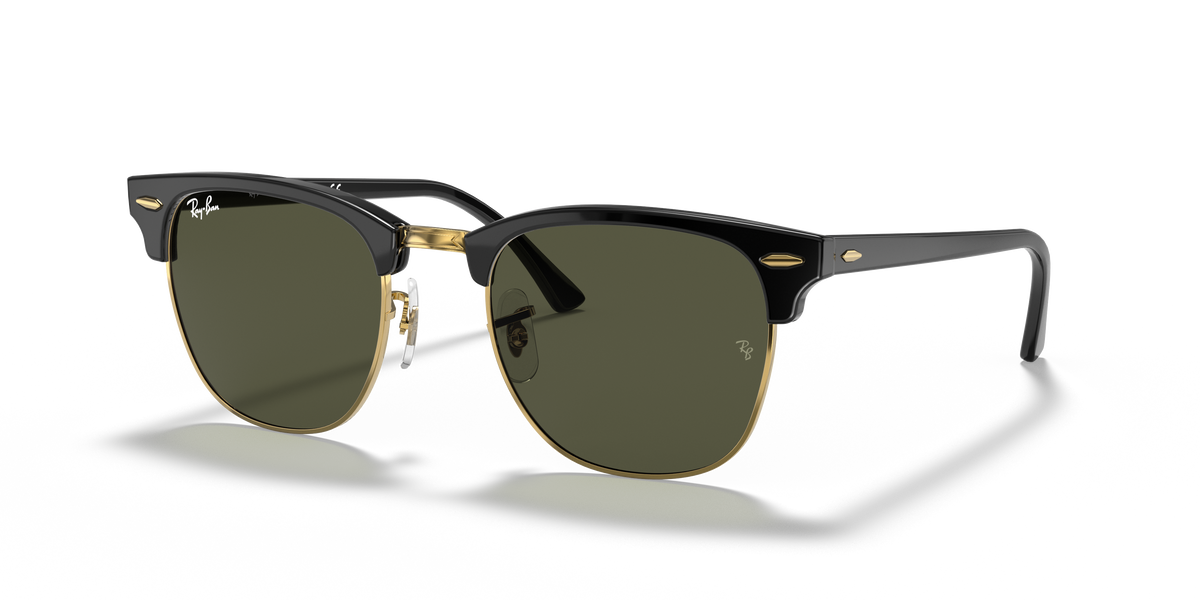 Ray-Ban® CLUBMASTER BLACK ON ARISTA G-1 in Black On Gold