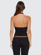Thrills Co Vida Halter Top - Black in Black