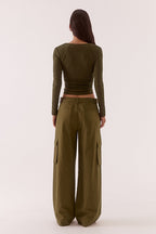Sovere LOLA TOP - KHAKI in KHAKI