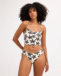 Billabong Womens Dusk To Dawn Bondi Pant Bikini Bottom in Salt Crystal
