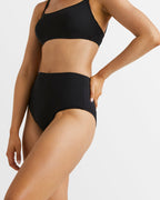 Billabong Womens Sol Searcher Hi Retro Bikini Bottom in Black Pebble