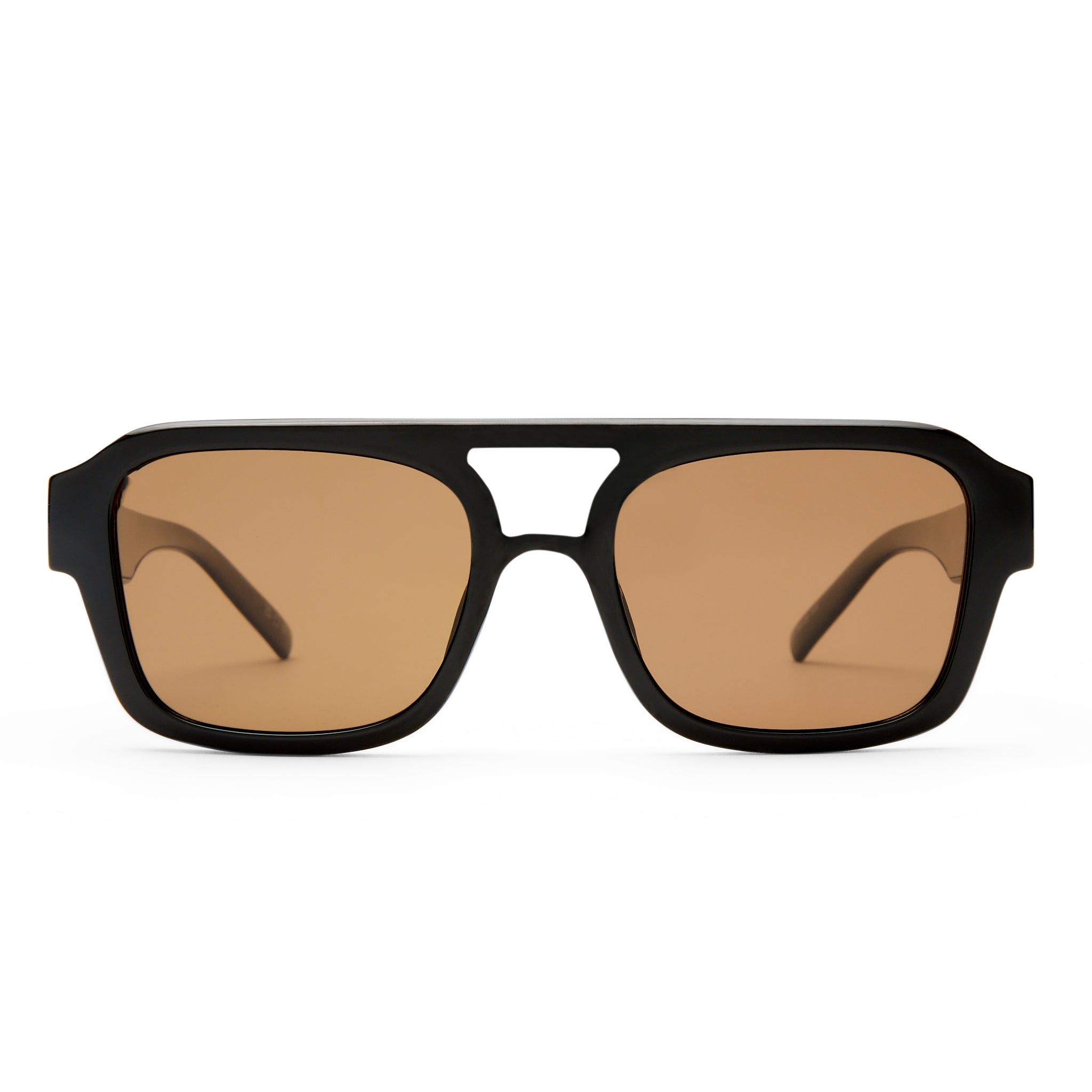 Le Specs SUBZERO + BLACK in BROWN MONO POLARIZED