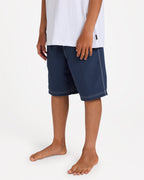 Billabong Boys 8-16 Throw On Boardshorts in Dusty Indigo