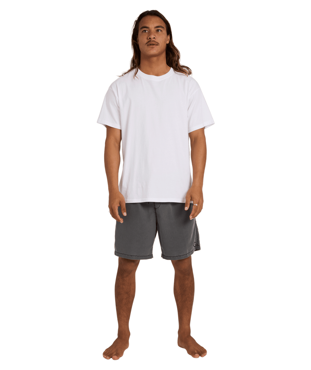 Billabong Mens All Day Overdye Layback 17" Boardshorts in Black
