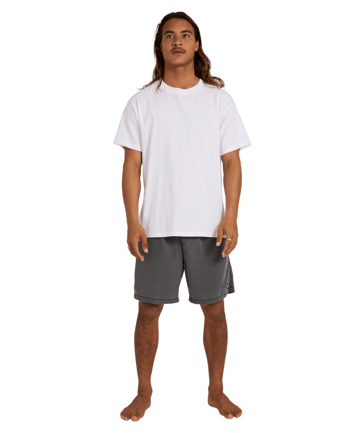 Billabong Mens All Day Overdye Layback 17" Boardshorts in Black