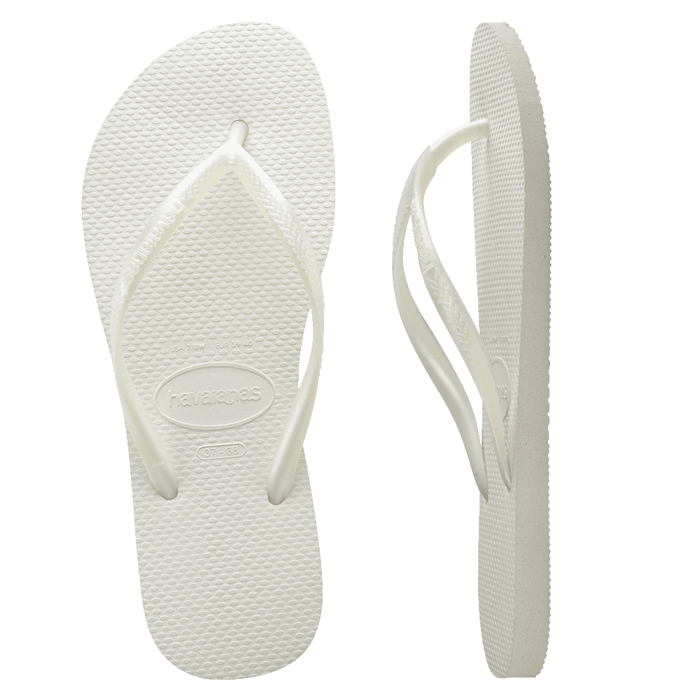 Havaianas Slim Metallic White in White