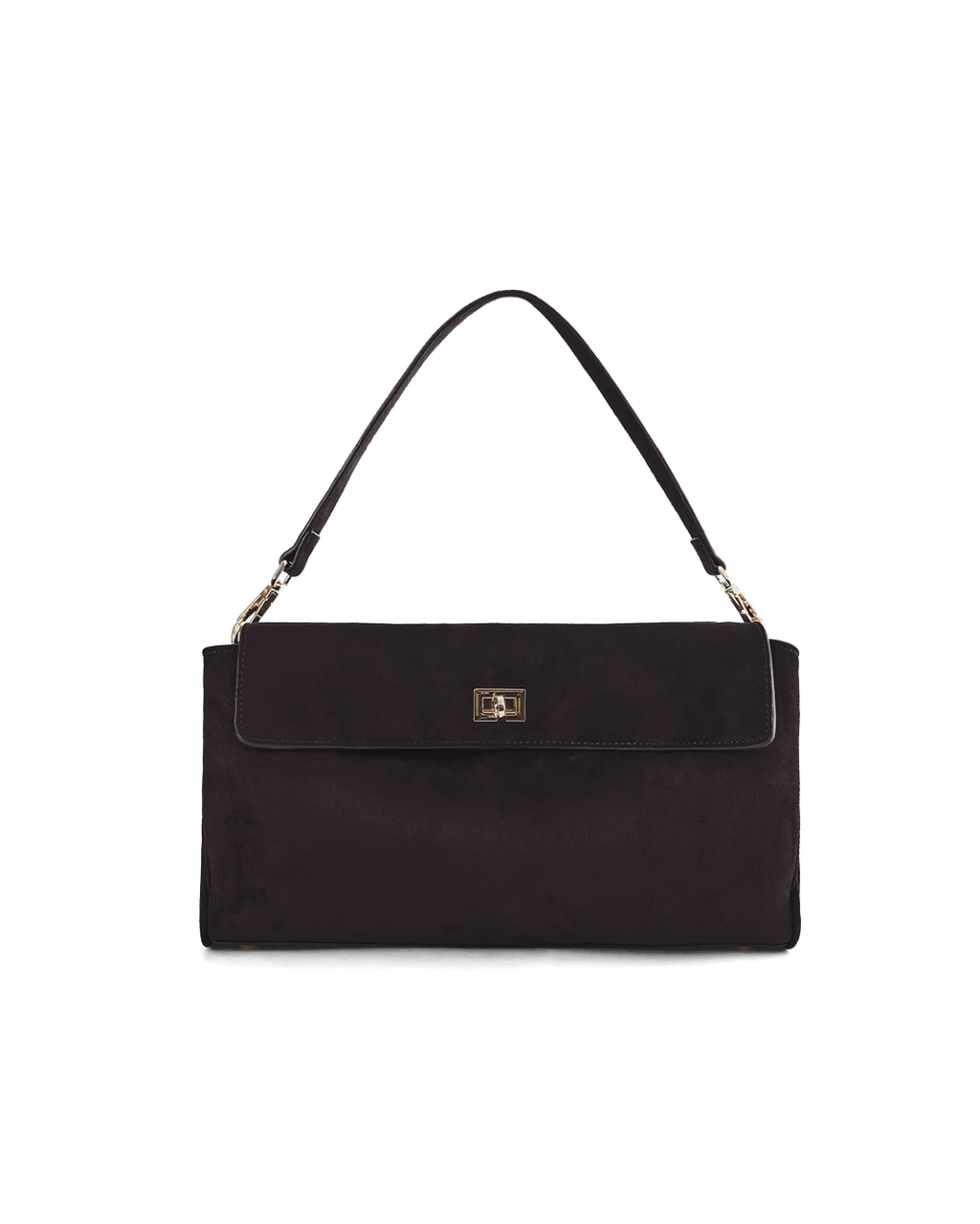 Billini VELA SHOULDER BAG in DARK CHOCOLATE SUEDE