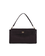 Billini VELA SHOULDER BAG in DARK CHOCOLATE SUEDE