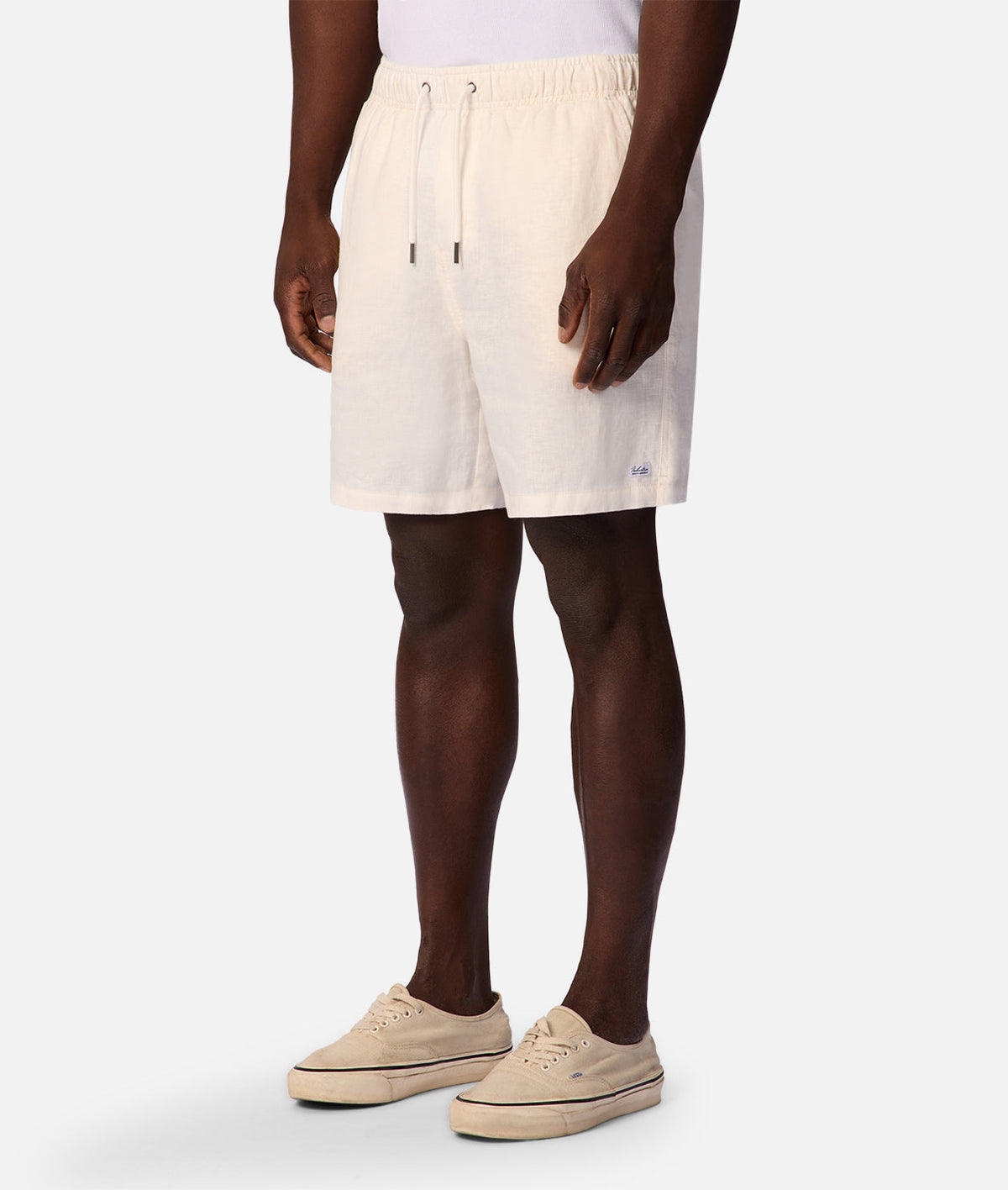 Industrie The Marina Linen Short - Coconut in COCONUT
