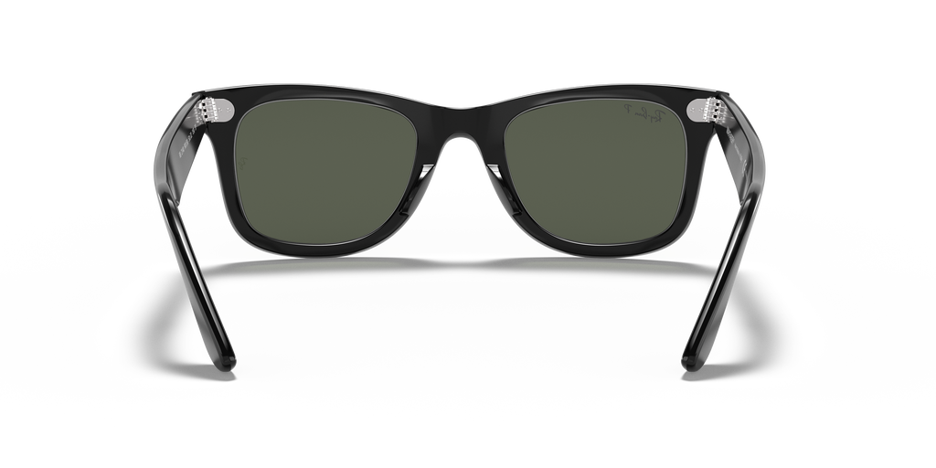 Ray-Ban® WAYFARER BLACK GREEN POLARIZED in Black
