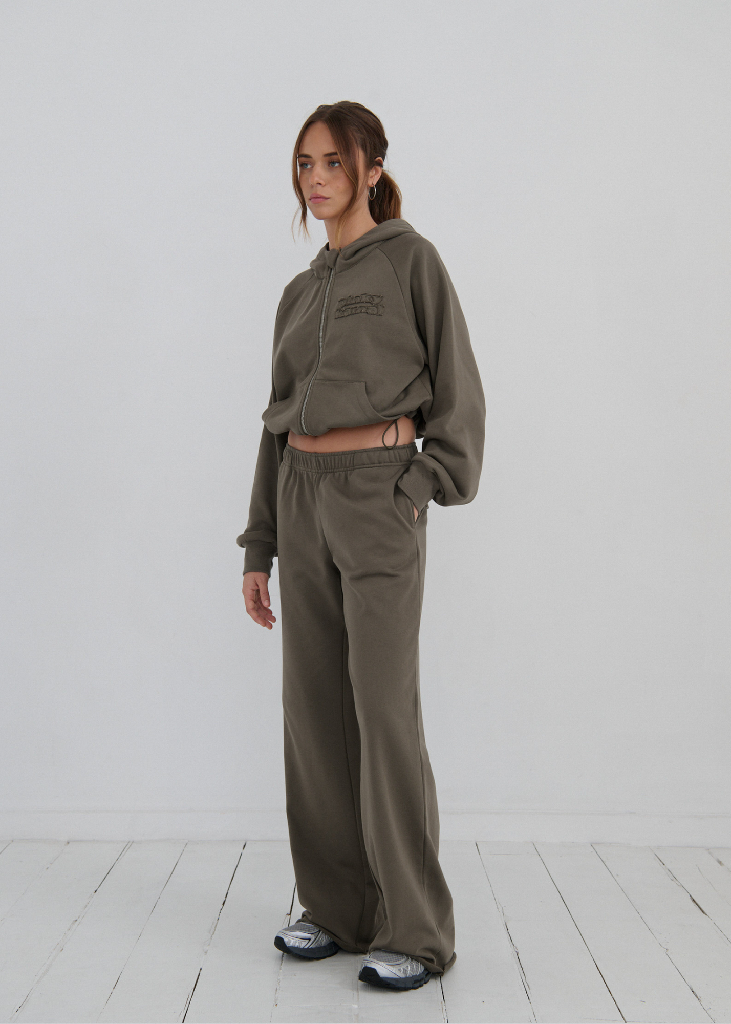 Pinky & Kamal Raw Hem Trackpant