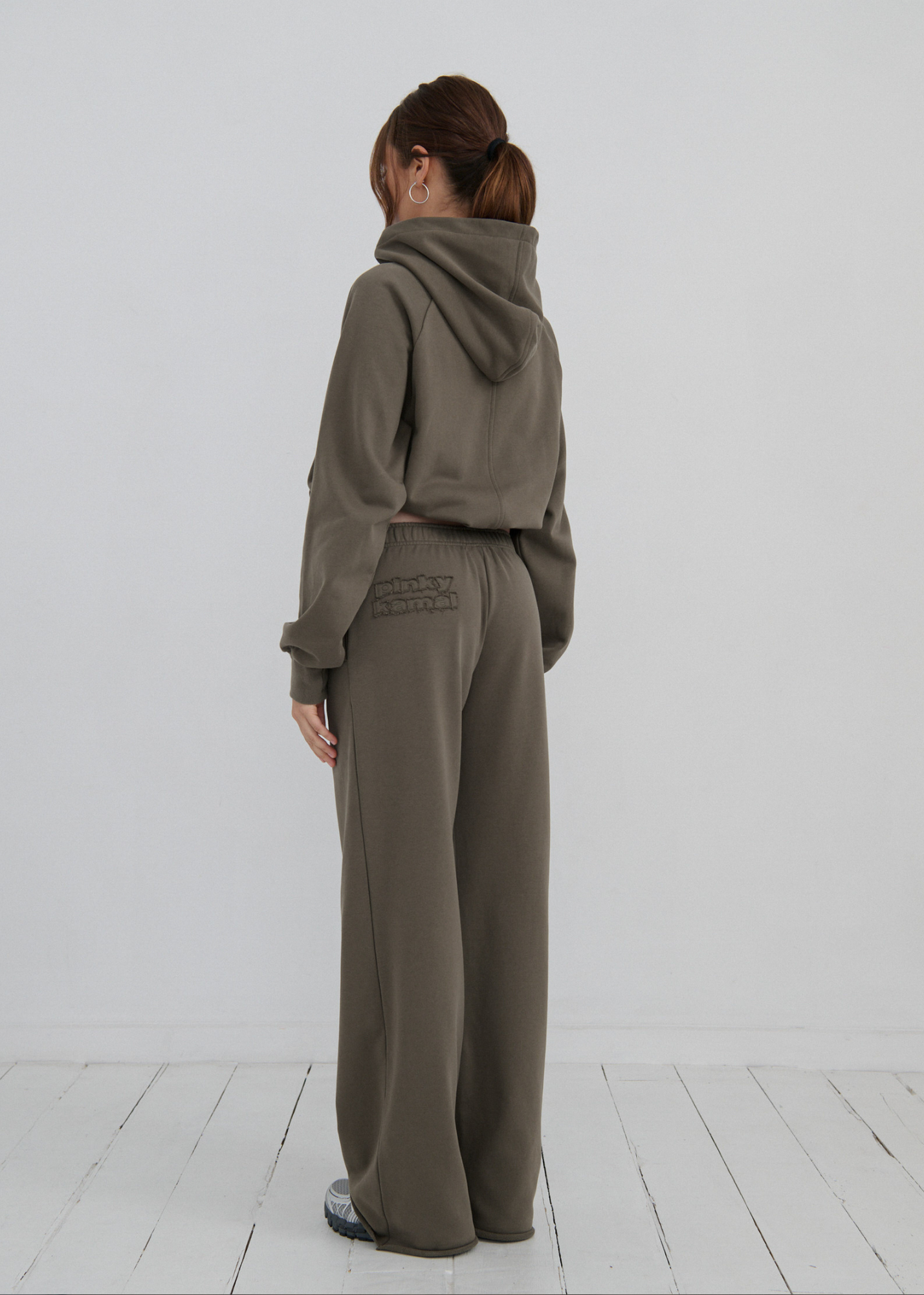 Pinky & Kamal Raw Hem Trackpant