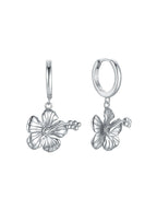 Malakai The Label Hibiscus Hoops Sterling Silver in Default Title
