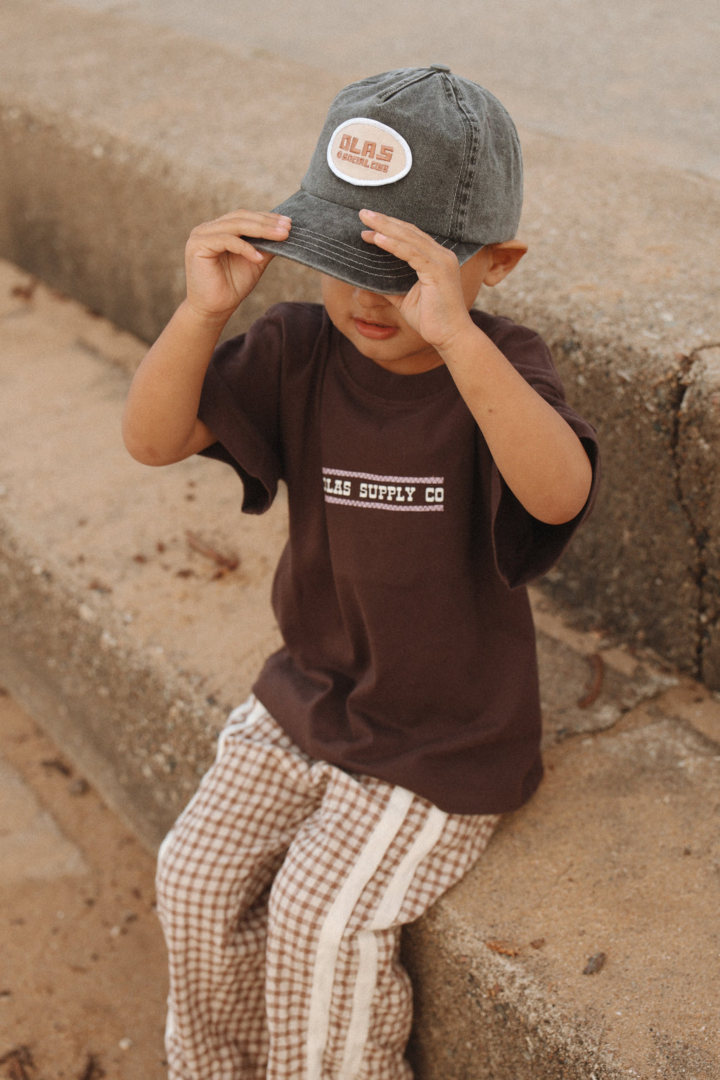 Olas Supply Co OUTBACK MINI CAP WASHED BLACK in OS