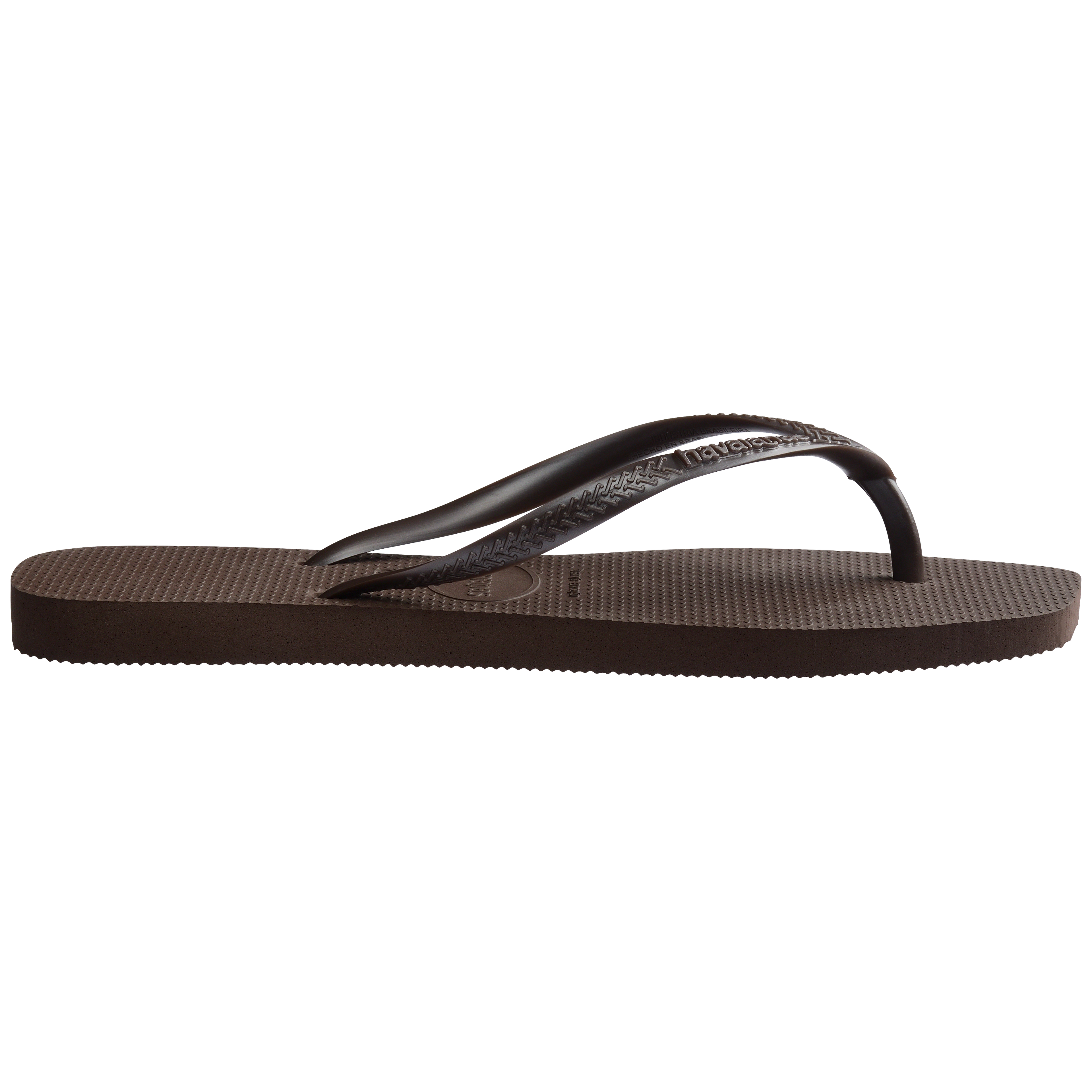 Havaianas Slim Square Dark Brown in Dark Brown