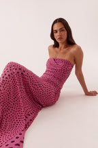 Sovere ZURI STRAPLESS TOP - MAUVE in MAUVE