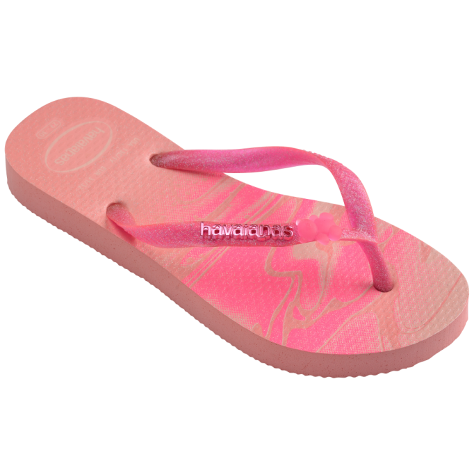 Havaianas Kids Glitter PINK MANGO in Pink Mango