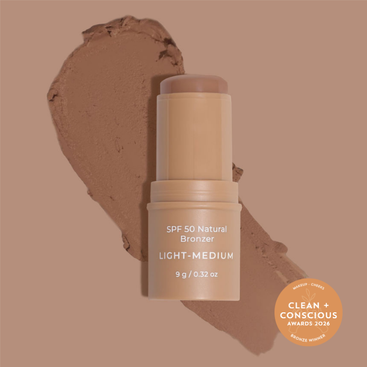 Avocado Zinc Spf 50 Natural Bronzer in Medium-Dark