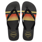 Havaianas Top Basic Black/Black/Yellow in Black/Yellow