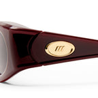 Le Specs GLACIEM BURGUNDY in SMOKEY BROWN MONO