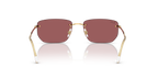 Ray-Ban® ARISTA DARK VIOLET MIRROR RED in Arista Gold