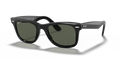 Ray-Ban® WAYFARER BLACK GREEN POLARIZED in Black
