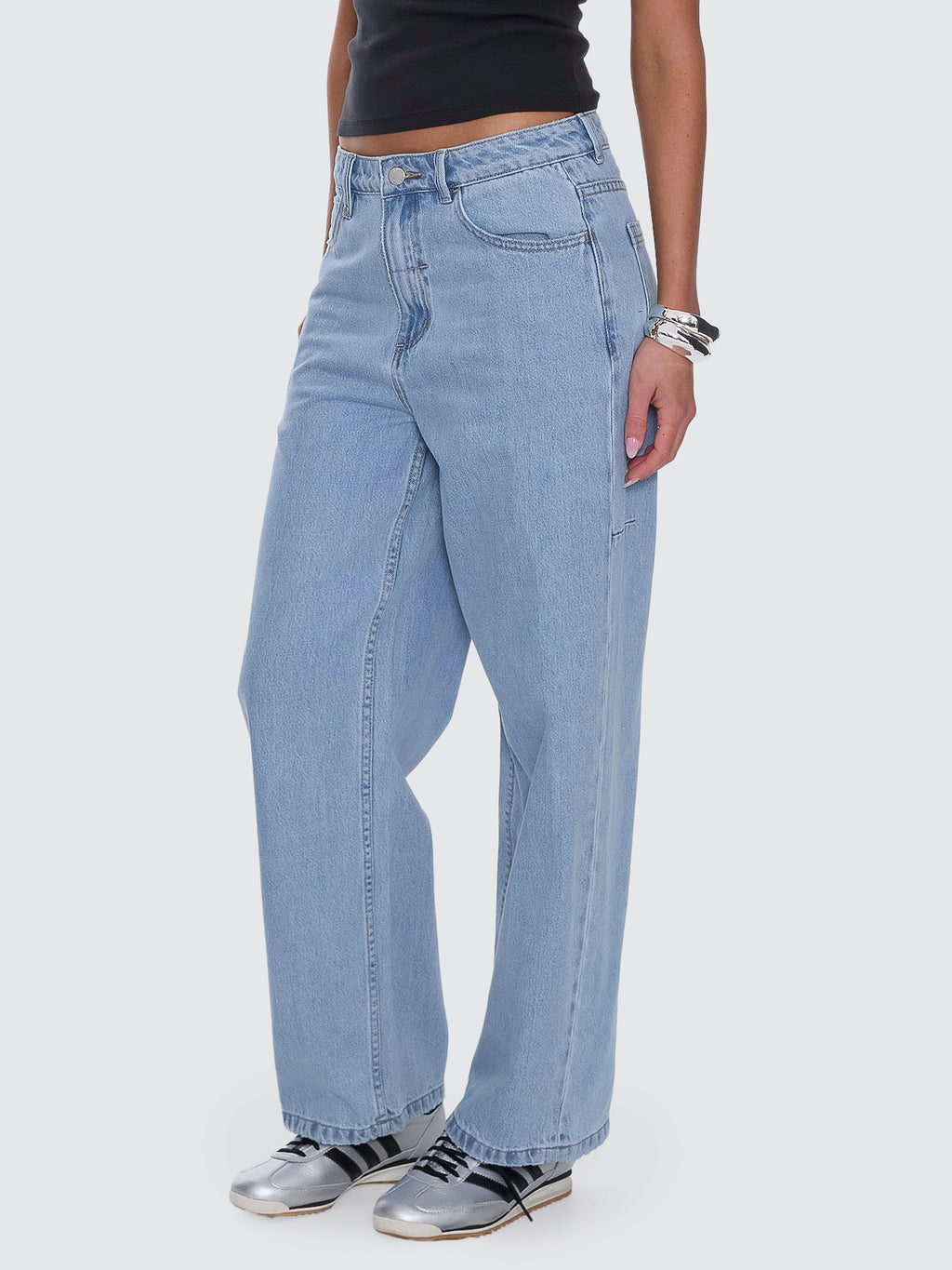 Thrills Co Tony Slouch Low Rise Big Baggy Jean - Ageless Blue in Ageless Blue