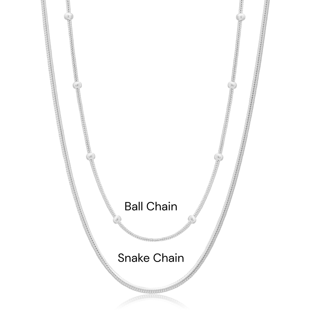 MiKi Jewellery Tallulah Chalcedony Silver Necklace in 41cm