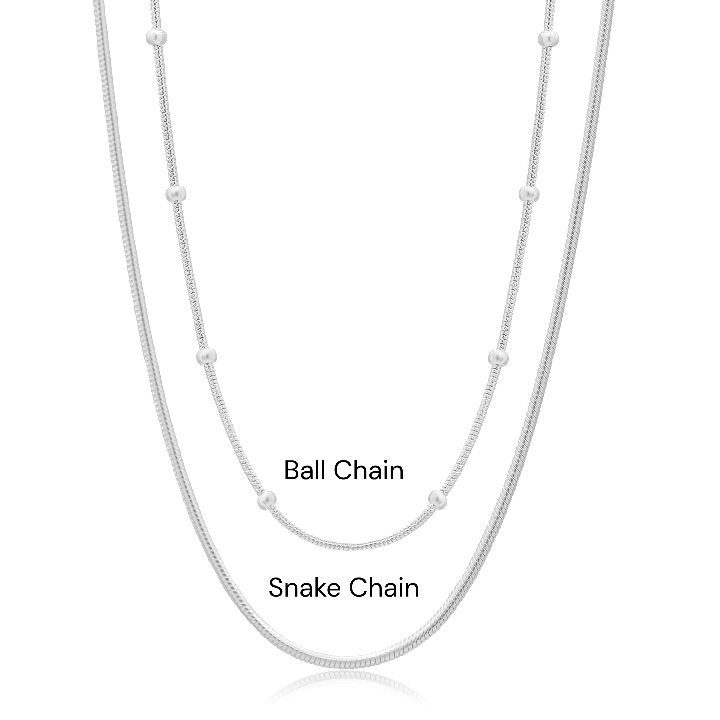 MiKi Jewellery Tallulah Chalcedony Silver Necklace in 41cm