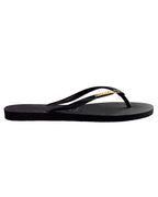 Havaianas Slim Metal Logo Black/Gold in Black/Gold