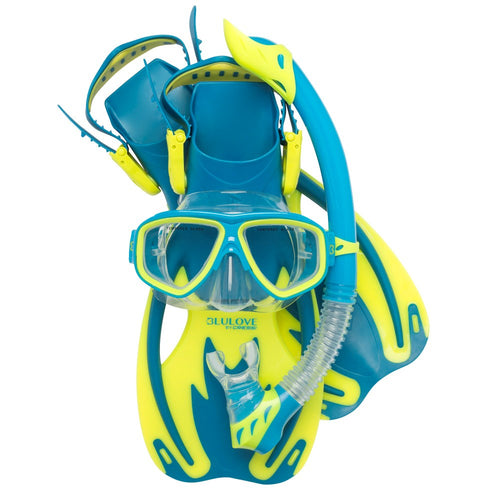 Cressi Rocks Junior Set in Blue/Lime