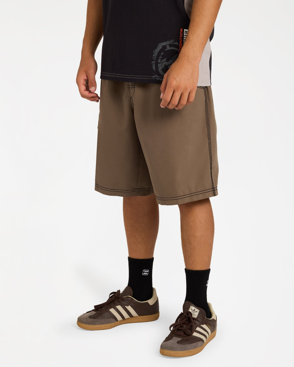 Billabong Mens Throw On 22" Boardshorts in GRAVEL