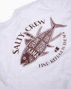 Salty Crew Omakase Premium SS Tee - White in WHITE
